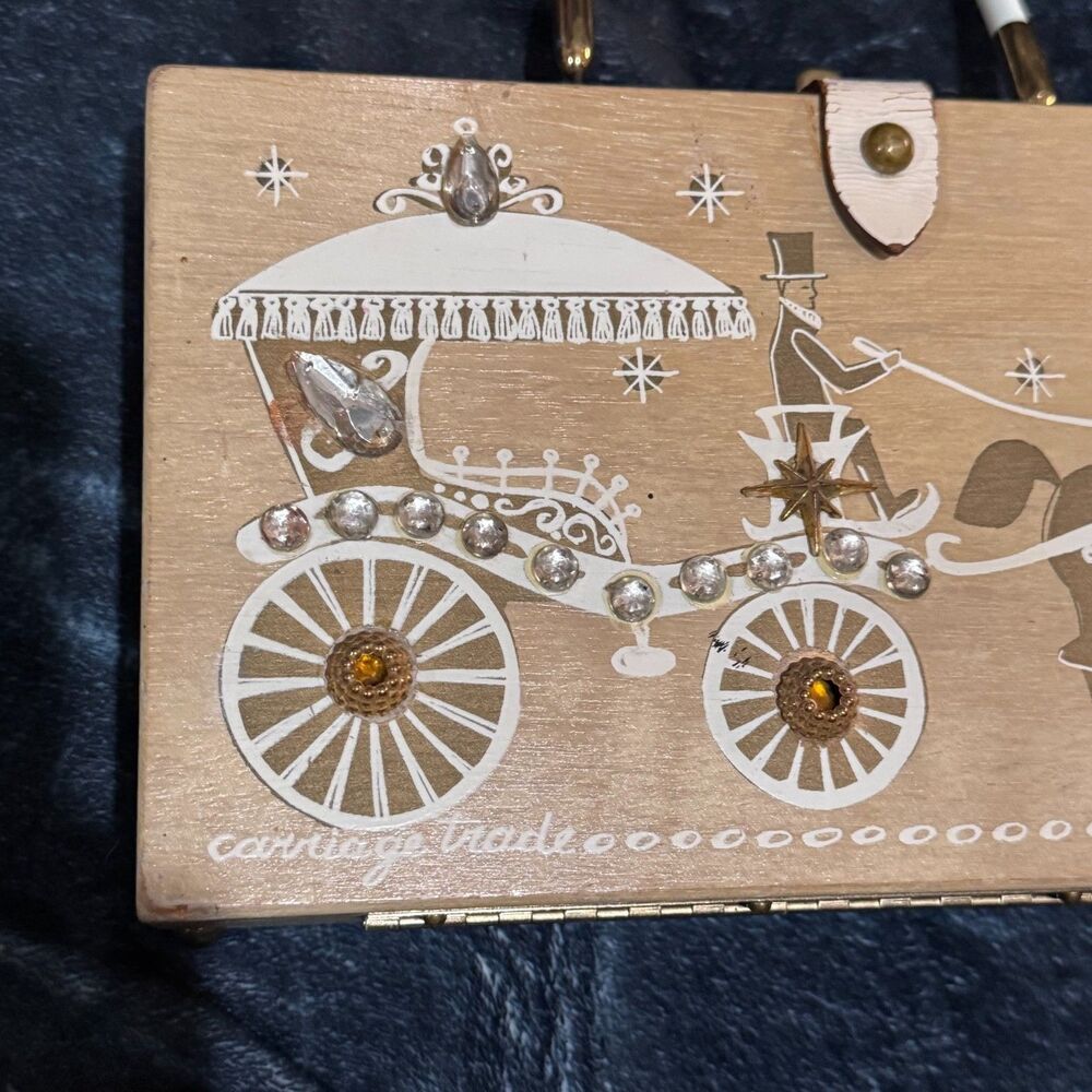 Vintage 1962 Enid Collins of Texas Carriage Trade Jeweled  Box Purse All Jewels - Picture 6 of 15